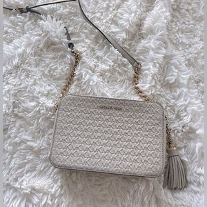 Michael Kors Creamy Gold Crossbody Purse